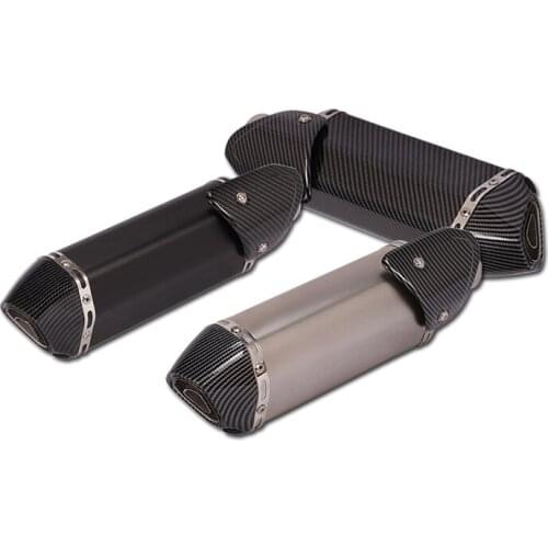 Universal 38-51mm Motorcycle Exhaust Muffler Pipe Stainless Steel Escape With Removable DB Killer Dirt Bike Acooter Silencer