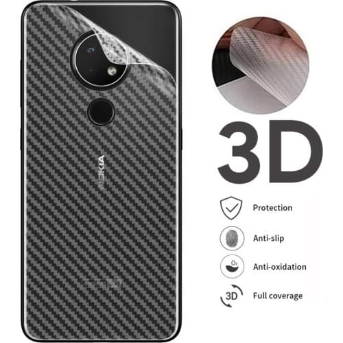 10Pcs/lot 3D Guard Carbon Fiber Screen Protector For Nokia 7.2 6.2 9 8 7 6 5 Back Full Cover Film on Nokia 5.1 6.1 7 Plus 6 2018