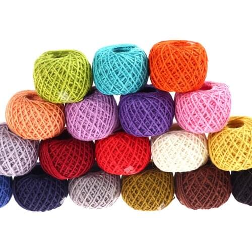 50M Burlap Rope Natural Jute Twine Burlap String Hemp Rope for Wedding Gift Wrapping Cords Thread DIY Scrapbooking Craft Decor