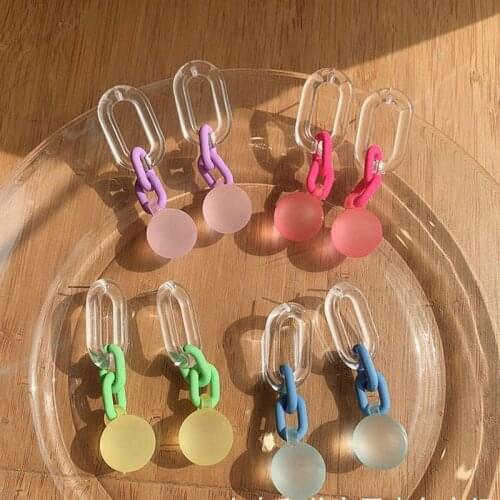 925 Silver Needle Earing Studs Heart Gummy Ball Earrings Jewelry Vintage Cute Accessories Gift Piercing for Women Party Ins Emo