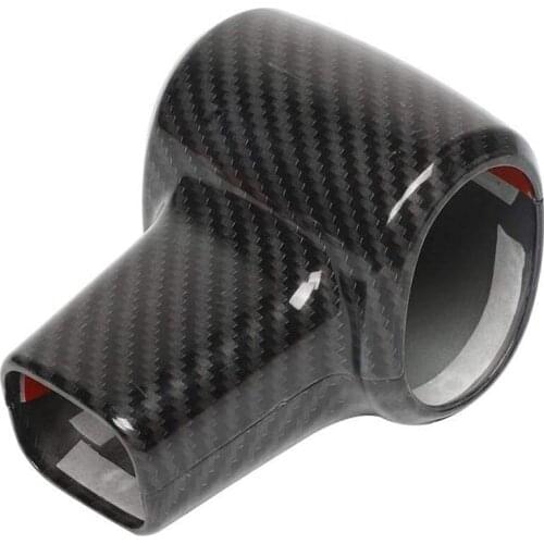 ABS Carbon Fiber Gear Shift Knob Handle Cover Fit for Jeep Wrangler 2007-2010 JK JKU Sport X Sahara Rubicon