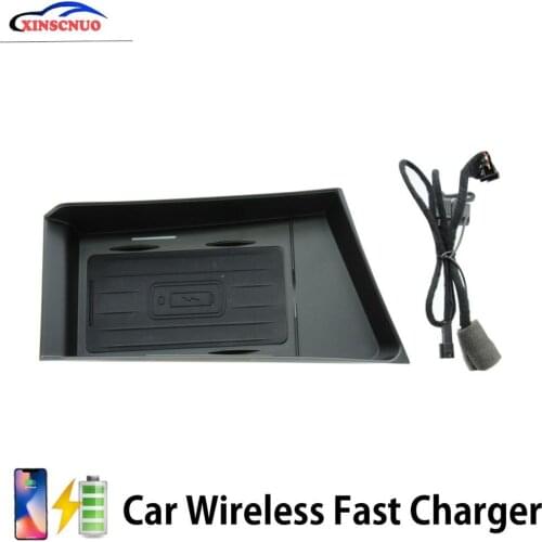 Car Accessories Vehicle Wireless Charger For BMW X1 F48/F49 2016-2020 Fast Charging Module Wireless Onboard Car Charging Pad