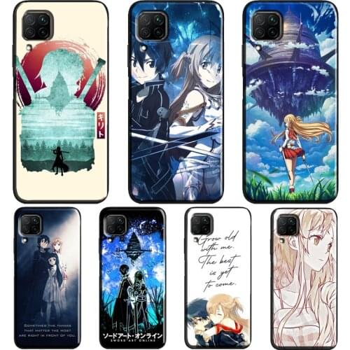 Sword Art Online Anime Case For Huawei P20 Lite P40 P30 Pro Nova 5T P Smart Z 2019 2021 Honor 10 Lite 9X 8X Cover