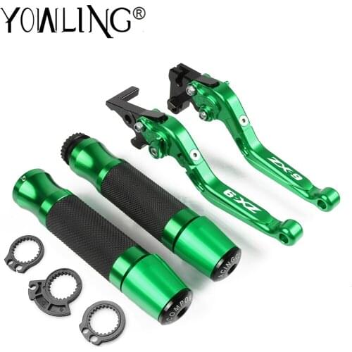 For Kawasaki ZX9 ZX 9 1994 1995 1996 1997 Folding Extendable Adjuster Brake Clutch Levers Motorcycle CNC Handlebar Hand Grips