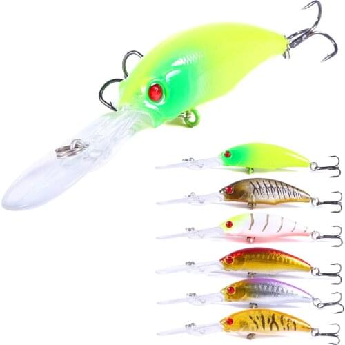 HENGJIA 1pcs Minnow Fishing Wobbler Trolling Lure 10cm 7g Crankbait Artificial Hard Plastic Bait Fishing Tackle Carp Pike