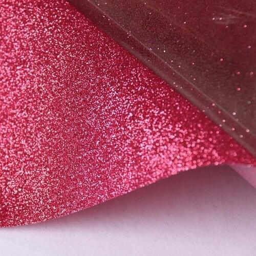 HOHOFILM Pink glitter Heat Transfer Vinyl iron on Vinyl T-shirt hat bag clothes DIY Heat Press Width: 50cm