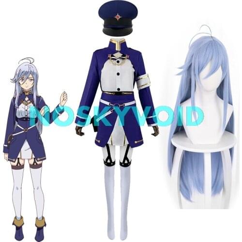 Vladilena Milize Cosplay Costumes 86-EightySix- Woman Uniform Set Wig Hat Props Halloween Carnival 86eightysix Costume