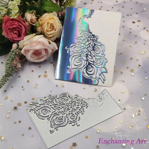 Peacock Lace Decoration Metal Cutting Dies 2021 Stencils for DIY Scrapbooking/Photo Album Decorative Embossing DIY Paper Cards