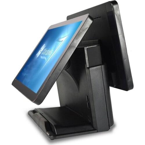 ComPOSxb brand POS System for supermarket dual screen capactive touch screen 15+15 POS machine and terminal