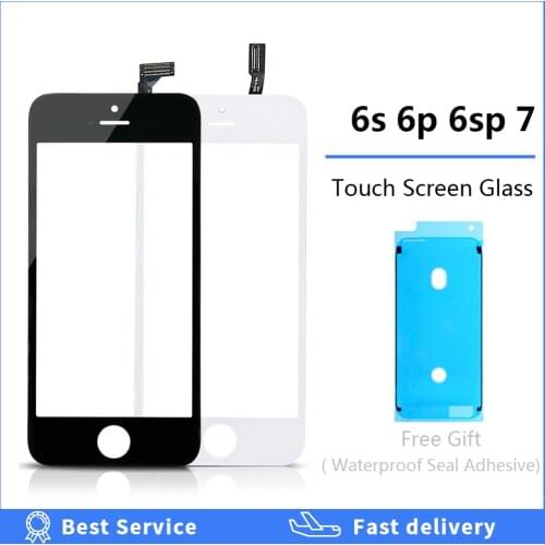 OEM Touch Screen Digitizer Frame For iPhone 7 6S plus Touchscreen Front Touch Panel Glass + Waterproof Seal Adhesive stiker