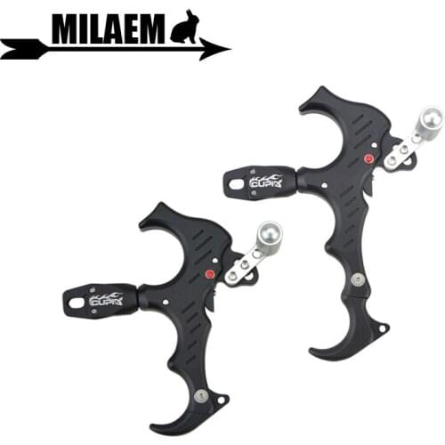 Archery Bow Release Aid 3/4 Fingers Automatic Thumb Release 360 Degree Caliper Compound Bow Shooting Accessories