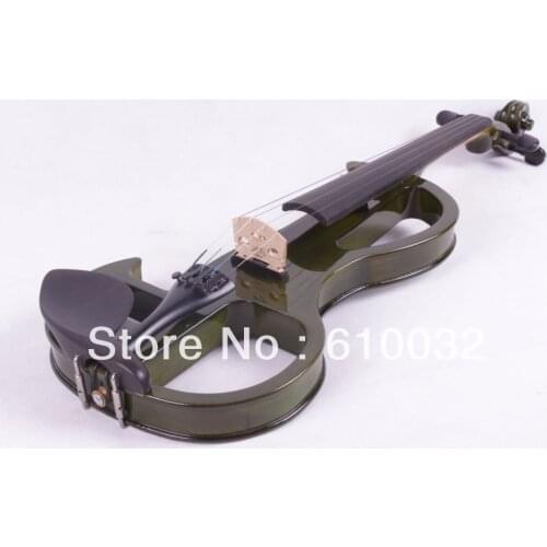 Dark green color 4/4 4 String Electric Violin Solid wood hand style 2-6