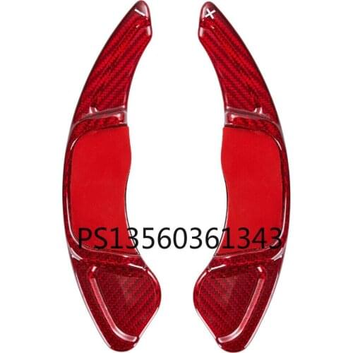 Real Carbon Fiber Steering Wheel Shift Paddles Extension For VW Golf 7 MK7 2015