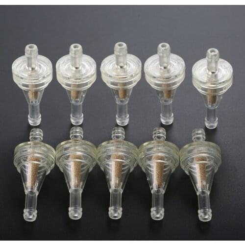 10/5/3/1 PC Motorcycle Petrol Gas Fuel Gasoline Oil Fuel Filter for Universal Motorcycles with 1/4 Inch or 6mm - 7mm Hose Lines