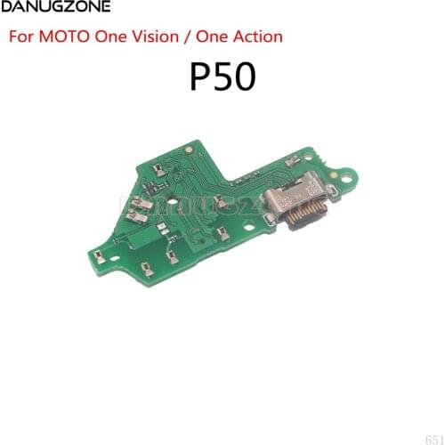 10PCS For Motorola MOTO P50 XT1970-5 / One Vision / One Action USB Charging Dock Socket Port Connector Charge Board Flex Cable