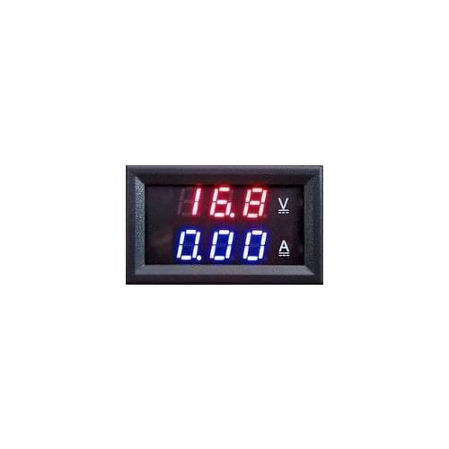 100A Voltage Voltmeter Ammeter 2in1 DC Volt Amp Dual Display Panel Meter Red Blue Digital LED