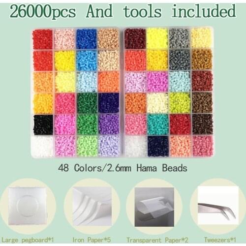 2.6mm/5mm Hama Beads fuse perler Iron Beads Tool and template Education Toy Fuse Bead Jigsaw Puzzle 3D For Children