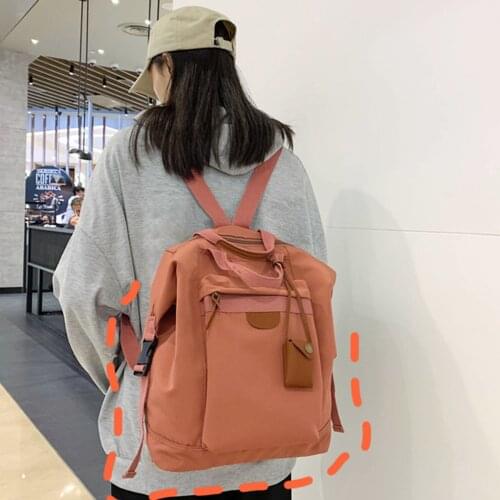 2021 Backpack Women Waterproof Candy Colors Backpacks Fancy High School Bags For Teenage Girl Cute Travel Rucksack