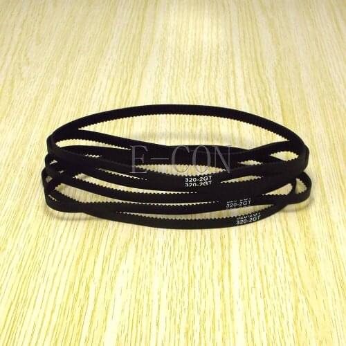 5pcs/lot 320-GT2 Loop Timing Belt Width 6mm GT2 Belt Rubber Fiberglass Inner Length 320mm 160 Teeth for GT2 Timing Pulley