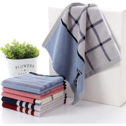 6Pcs Luxury Small Face Towel Set Cotton Hand Towels Bathroom Super Soft For Baby serviette de plage 35x35cm