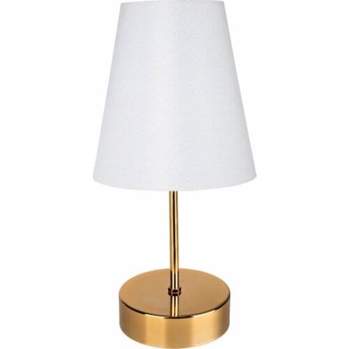 New Estelya Lampshade Gold Foot/White Hat Lampshade