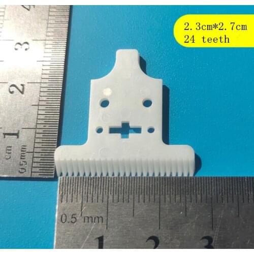 Free shipping 10pcs 24 teeth white zirconia ceramic clipper blade