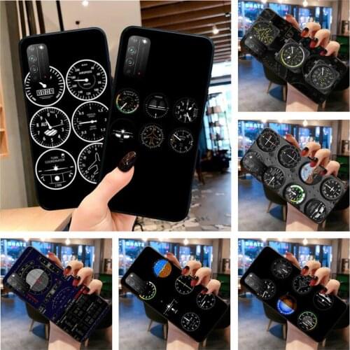 Aviation Aeroplane Helicopter Cockpit Phone Case for Huawei Honor 30 20 10 9 8 8x 8c v30 Lite view 7A pro