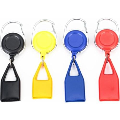 Colorful Rubber Lighter Sheath Case Plastic Lighter Leash Clip to Pants Retractable Reel Metal Keychain Lighter Holder Gift SN