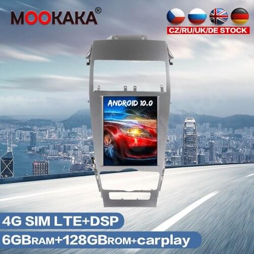 For Lincoln MKZ MKC MKX 2013+ Android 10.0 Car Multimedia Player Tesla Style Screen Auto Radio GPS Navigation Head Unit Recorder