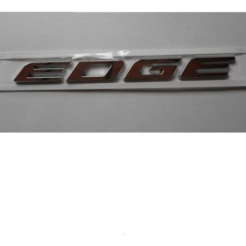 " EDGE " Chrome ABS Car Trunk Rear Number Letters Badge Emblem Decal Sticker for Ford EDGE