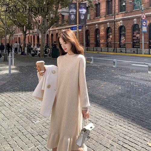 GOOHOJIO Fashionable Knitted Dresses