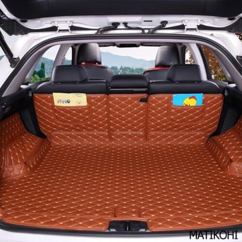 MATIKOHI leather car trunk mats for Lexus RX NX RX300 RX450H NX200 NX300h 5 seats 2016-2019 years auto accessories