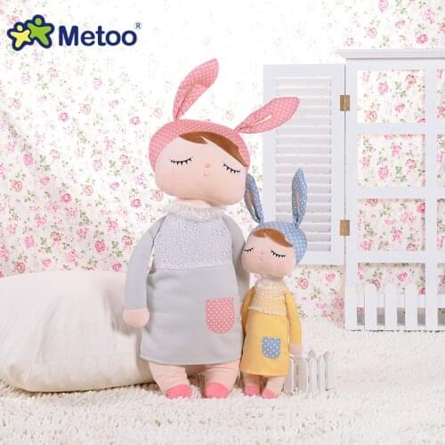 Metoo Doll Plush Animals Kids Toys Stuffed Dolls for Girls Children Boys Kawaii Baby Plush Toys Cartoon Angela Rabbit Soft Toys