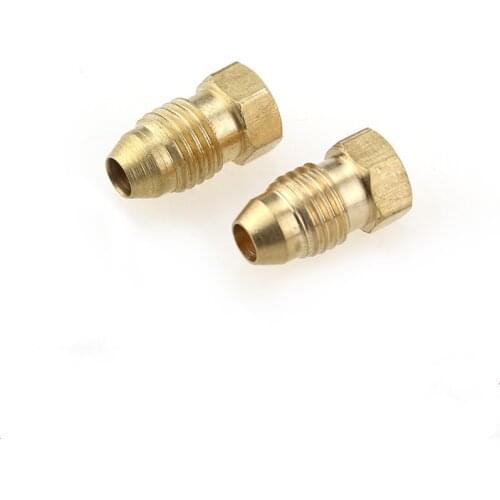 10pcs Brass Compression Tube Pipe Fitting End Cap Plug Connector Adapter Machine Tool Oil Pump Lubricating Accessories