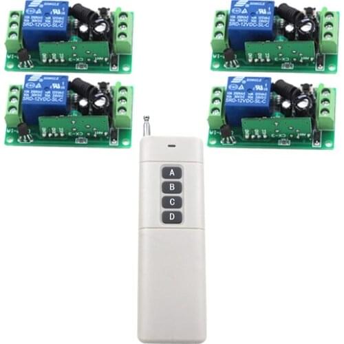 MITI-1CH RF Wireless Remote Control Switches 12V 4 10A 1CH Receiver and 1 Long Range Transmitter Home Automation SKU: 5343