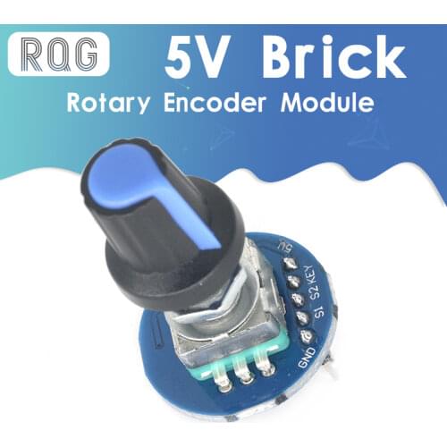 Rotary Encoder Module for Arduino Brick Sensor Development Round Audio Rotating Potentiometer Knob Cap EC11
