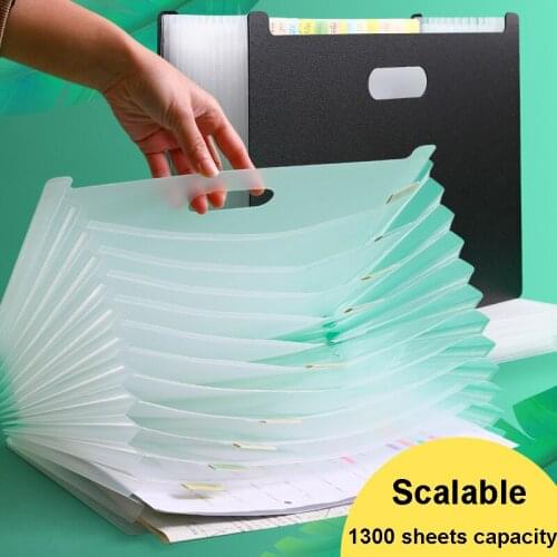 Desk folder file organizer storage rack multi-layer expansion box office stationery vertical portable folder expansion organ bag