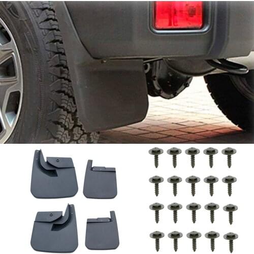 New Set For Jeep JL Car Front Rear Mudguards Fender Flares Splash Guards Mud Flaps for Jeep Wrangler JL 2018