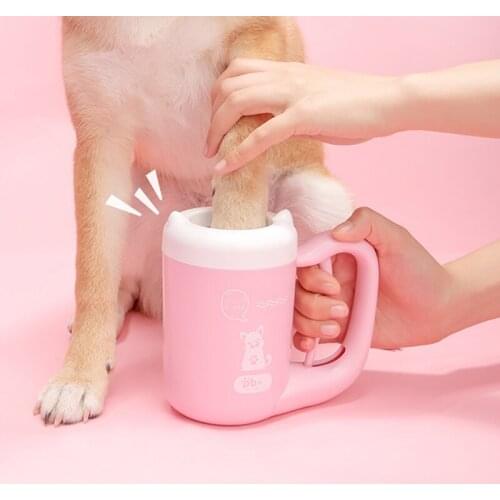 Popular Pet Cat Dog Dirty Paw Clean Cup Cleaning Tool Silicone Washing Brush Washer Supplies Automatic Cleaning Cup Grooming