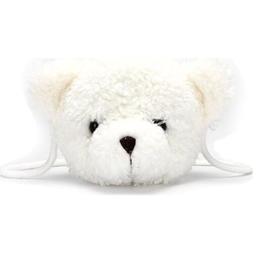 Cute Kids Girl PP Cotton Bear Plush Children Shoulder Bag Kids Kids Baby Girl Cartoon Messenger Wallet Mini Bag Backpack