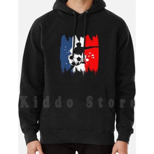 French Soccer Player Hoodie Long Sleeve Soccer Footballer Football Team Football Game European Mr Football
