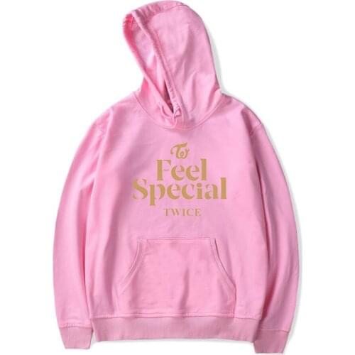 Fashion TWICE Feel Special Printed Hoodies 99 Tzuyu Women/Men Long Sleeve Young Casual Hooded Sweatshirts Streetwear Pullover