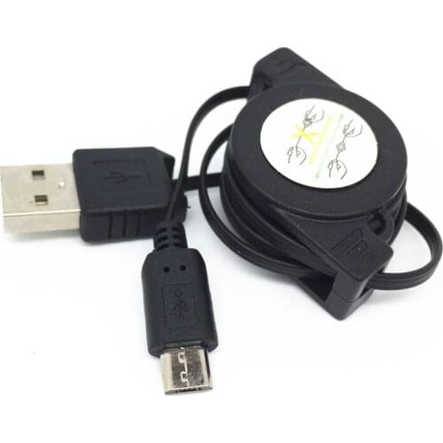 Retractable Micro USB Data Sync Charger Cable for Htc G17 Evo 3D T327T S710D Incredible S A510E G13 Wildfire Surround S510