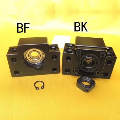 High Quality 1 pc BF10 and 1pc BK10 Set for Ball Screw SFU1204 (RM1204 Ballscrew) support CNC parts