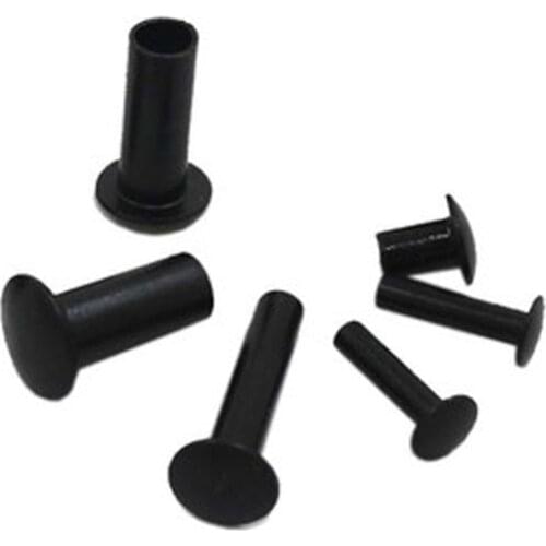 M3 Truss Rivet half hollow Iron Rivets Black 4-25mm Length