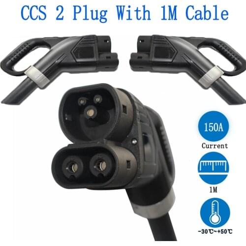 150KW 150A CCS Type 2 DC EV Charger Plug Electric Car Vehicle IEC 62196 Standard Charging Station Charger Plug