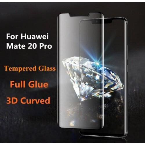 Full Glue Full Cover Curved Tempered Glass For Huawei Mate 20 Pro Screen Protector protective film For Huawei Mate 20 Pro glass
