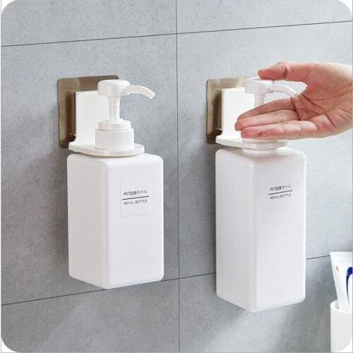1pcs Bathroom Hanging Hook White Bathroom Rack Shampoo Bottle holder Organizer Wall Mount Soap Hook Plastic