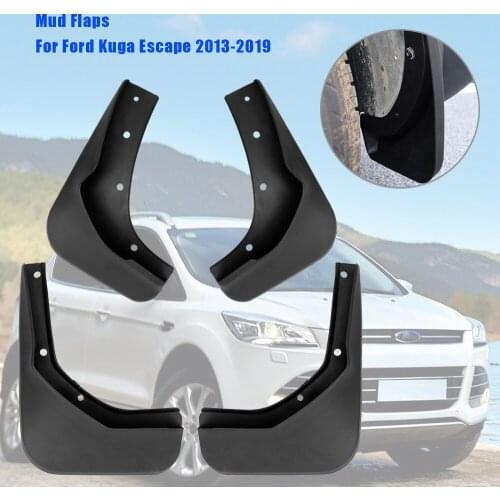 4pcs Set Car Mudguards Splash Guards Front Rear Mud Flaps Fender ABS Parts Automotive Accessories For Ford Kuga Escape 2013-2019