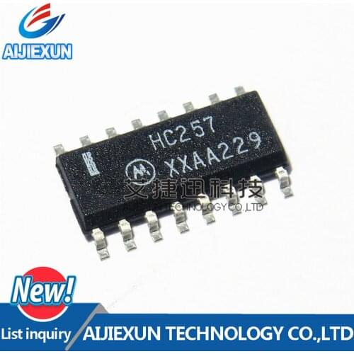 50Pcs 74HC257D SOP16 Quad 2-input multiplexer 3-state in stock 100% New and original